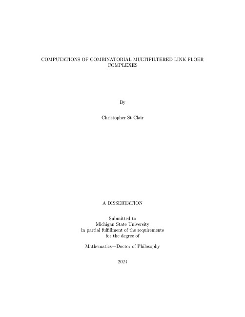 COMPUTATIONS OF COMBINATORIAL MULTIFILTERED LINK FLOER COMPLEXES