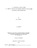 I. Utilization of biuret by sheep. II. Effect of starvation and subsequent refeeding on some in vitro activities of rumen microorganisms