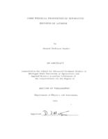 Some physical properties of separated isotopes of lithium