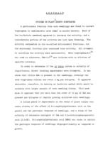 I. Studies on plant growth substances (and) II. Isolation and partial characterization of the precursor of 6-methoxybenzoxazolinone in Zea mays