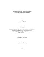 Spectrophotometric investigations of alkali metals in liquid ammonia