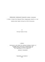Unemployment compensation exhaustees during a recession : a study of people who exhausted their unemployment benefits in the Lansing labor market during the 1957-58 recession