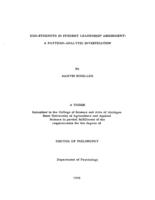 Ego-strength in student leadership assessment : a pattern-analytic investigation