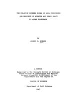 The relation between forms of soil phosphorus and response of alfalfa and small grain to added phosphate