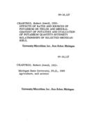 Effects of rates and sources of potassium on yields and mineral content of potatoes and evaluation of potassium quantity-intensity relationships of selected Michigan soils