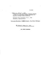 Dimensions of the educational planning process : a study of educational planning processes in selected Michigan school districts