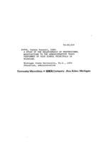 A study of the relationship of professional negotiations to the administrative tasks performed by high school principals in Michigan