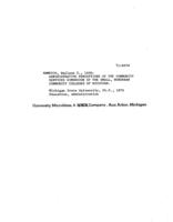 Administrative perceptions of the community services dimension of the small, nonurban community colleges of Michigan