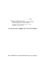 Simulated price and supply control programs for the Michigan navy bean industry