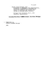 An analysis of management team characteristics, educational characteristics affecting the quality of education, and selected cost factors of Michigan school districts