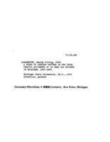 A study of certain factor in th fatal traffic accidents of 16 year old drivers in Michigan, 1967-1969