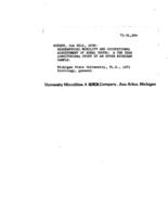 Geographical mobility and occupational achievement of rural youth : a ten year longitudinal study of an upper Michigan sample