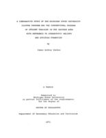 A comparative study of the Michigan State University Cluster Program and the Conventional Program of student teaching in the Saginaw Area with reference to stereotypic beliefs and attitude formation