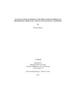 An evaluation of design : low impact development vs. traditional design on a site in Los Angeles, California