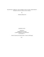 Traditional terrain : land, gender, and cultural biodiversity preservation in Venda, South Africa