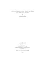 Examining the relationship quality of fathers with their young children