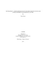 "Off the field" : a mixed methods study exploring identity status and its relationship to psychosocial factors