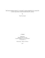 Pest management efficacy and spray characteristics of a solid set canopy delivery system in high density apples