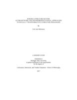 Making literature matter : actor-network and non-representational approaches to socially transformative literature pedagogies