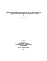 Farmer livelihoods strategies and the impact of agroforestry practices on parkland systems in Kedougou Senegal