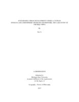 Sustainable urban development under a coupled human-land-atmospheric modeling framework : the case study of Urumqi, China