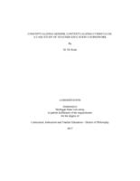 Conceptualizing gender, contextualizing curriculum : a case study of teacher education coursework