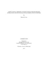 Computational chemistry : investigations of protein-protein interactions and post-translational modifications to peptides