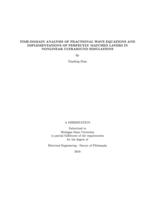 Time-domain analysis of fractional wave equations and implementations of perfectly matched layers in nonlinear ultrasound simulations