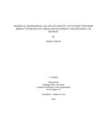 Removal or renewal : black students' attitudes towards media coverage of urban development and renewal in Detroit