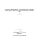 Longitudinal trends in reading achievement between children with reading disability (RD) and children with low reading achievement (LRA