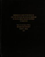 Hemodialysis studies of the effects of low blood potassium and low blood magnesium on skeletal muscle vascular resistance to blood flow