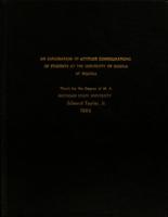 An exploration of attitude configurations of students at the University of Nigeria at Nsukka