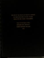 Analysis of the effects of selected variables on corn harvesting systems utilizing simulation and dynamic programming