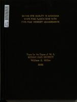 Rating site quality in Michigan white pine plantations with five-year intercept measurements