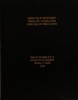 Perspectives of psychotherapy process : self-internalization among male and female clients