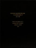 Phosphorus concentrations along the western shore of Lake Erie