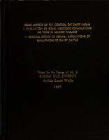 Some aspects of fly control on dairy farms. I. Evaluation of some insecticide formulations as fogs in milking parlors. II. Residual effects of dermal applications of malathion to dairy cattle