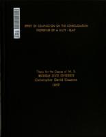 Effect of compaction on the consolidation properties of a silty-clay