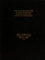 The relation of mean particle size and distribution to diffusion of acetone vapor through air in a packed column