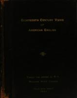 Eighteenth century views of American English