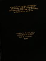 Body fat and oxygen consumption of normal weight, underweight, and overweight college women during a standardized work test