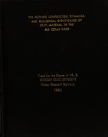 The nutrient composition, dynamics, and ecological significance of drift material in the Red Cedar river