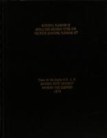 Municipal planning in middle size Michigan cities and the State Municipal Planning Act