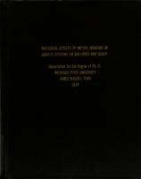 Biological effects of methyl mercury in aquatic systems on mallards and scaup