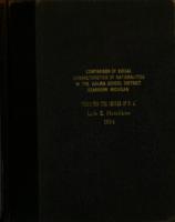 Comparison of social characteristics of nationalities in the Salina school district, Dearborn, Michigan