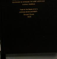 A survey of players, coaches and athletic directors within the Western Intercollegiate Conference to determine the most acceptable baseball program