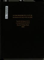 Factors influencing the activity of dehydrated cottage cheese cultures