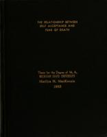 The relationship between self acceptance and fear of death