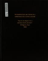 The construction and testing of a superconducting chopper amplifier