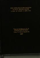 Some correlates of egalitarianism in family decision-making : a study of women in Costa Rica